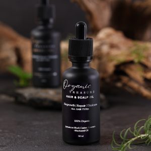 Organic Hair Growth Oil bottle – natural oils for healthy, thicker hair